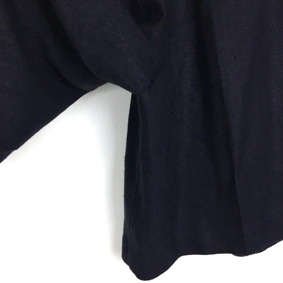 VINTAGE Mom Shorts Ultra High Waist Woven Navy Blue 80s 90s Retro Golf Size 8 - Picture 6 of 11